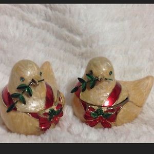 Bombay Christmas Dove Tea lights NWT